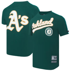 Men's Pro Standard Green Oakland Athletics Taping T-Shirt