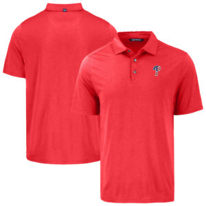 Men's Cutter & Buck Red Philadelphia Phillies Coastline Epic Comfort Eco Recycled Polo