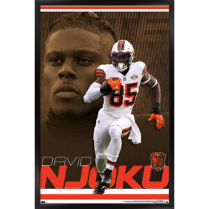 David Njoku Cleveland Browns Framed 22.4" x 34" Player Poster