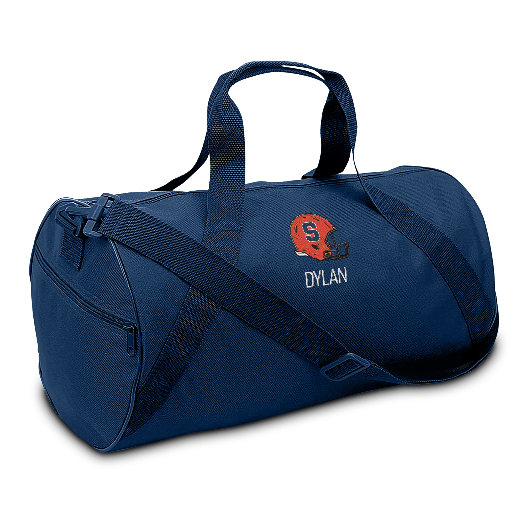 Youth Navy Syracuse Orange Personalized Duffel Bag