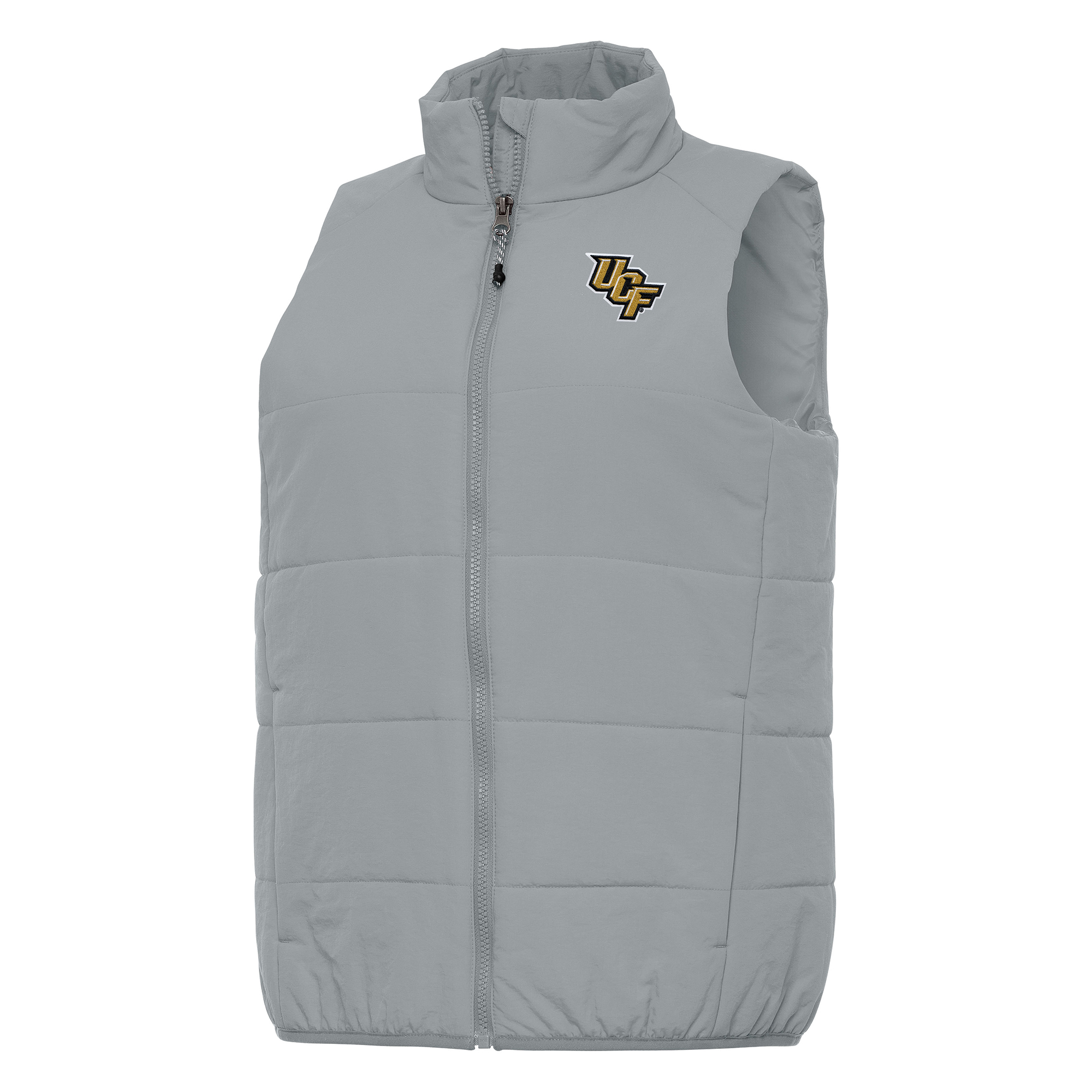 Women's Antigua Gray UCF Knights Experience Full-Zip Vest