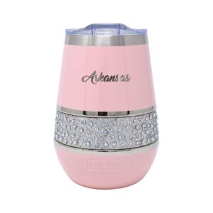 Pink Arkansas Razorbacks 12oz. MyBevi Rhinestone Hollywood Rocks Tumbler