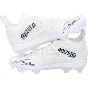 Jackson Holliday Baltimore Orioles Autographed Player-Issued White adidas Cleats from the 2024 MLB Season