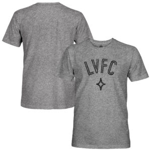 Men's 1863FC Heather Gray Las Vegas Lights FC Arced Vintage Tri-Blend T-Shirt