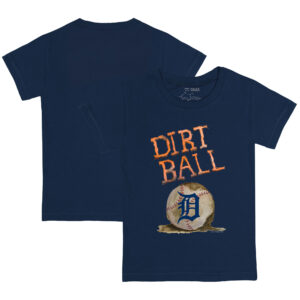 Infant Tiny Turnip Navy Detroit Tigers Dirt Ball T-Shirt