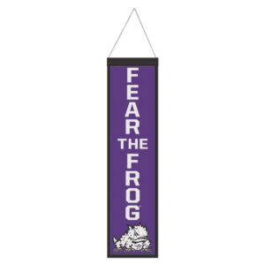 WinCraft TCU Horned Frogs 8" x 32" Slogan Wool Banner