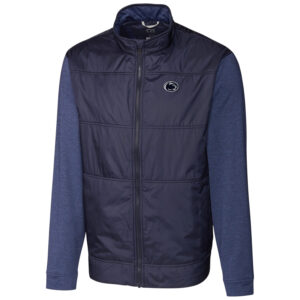 Men's Cutter & Buck Navy Penn State Nittany Lions Stealth Full-Zip Jacket
