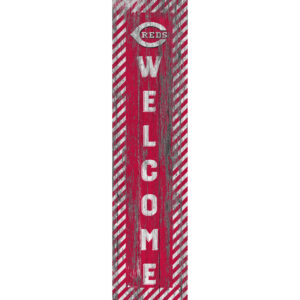 Cincinnati Reds 12'' x 48'' Door Leaner Welcome Sign