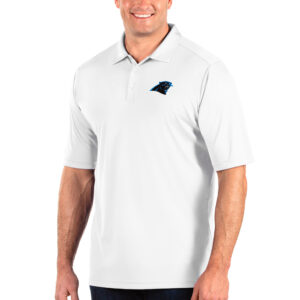 Men's Antigua White Carolina Panthers Tribute Big & Tall Polo