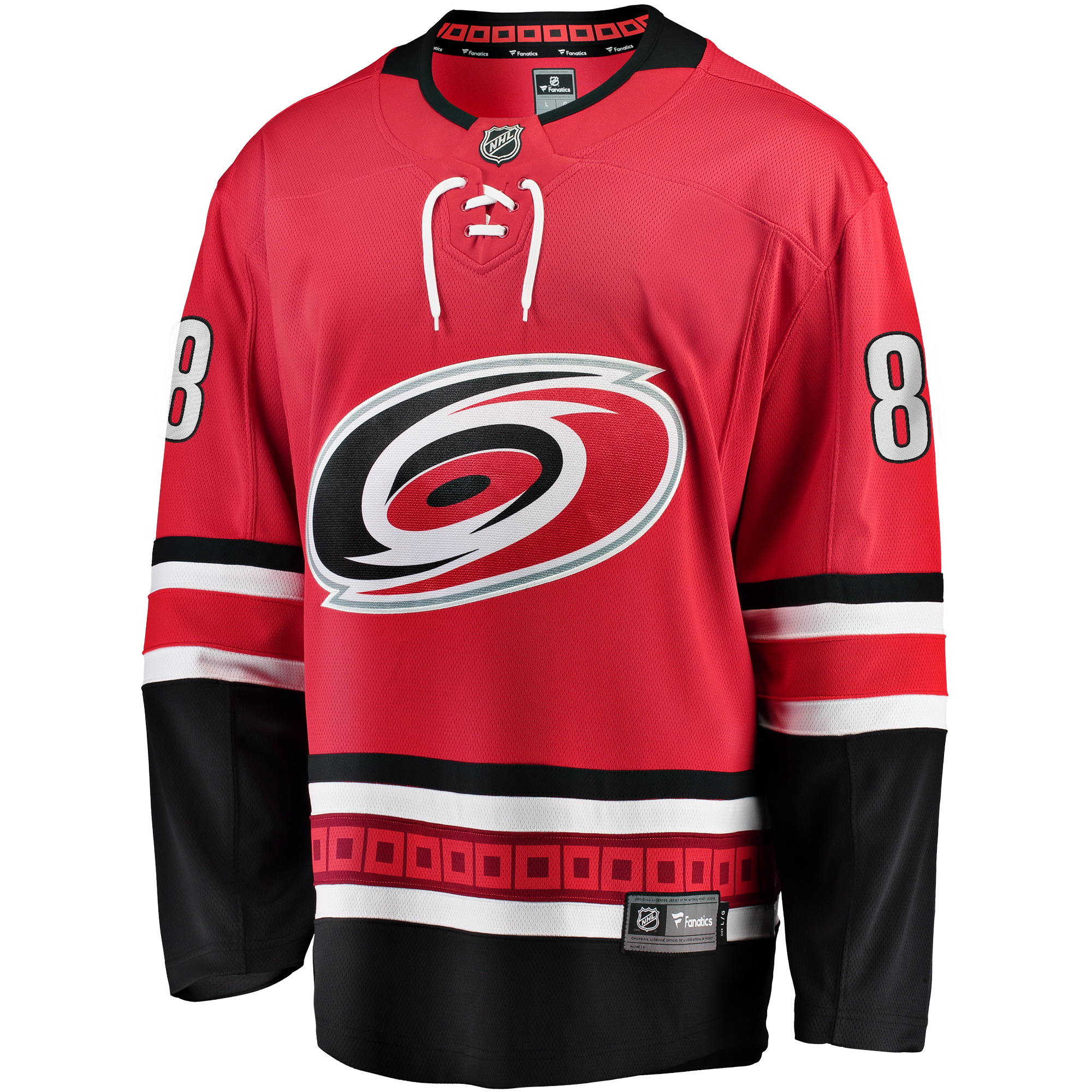 Men's Fanatics Martin Necas Red Carolina Hurricanes Alternate Breakaway Player Jersey - Image 3