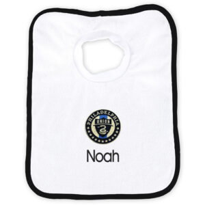 Infant White Philadelphia Union Personalized Bib