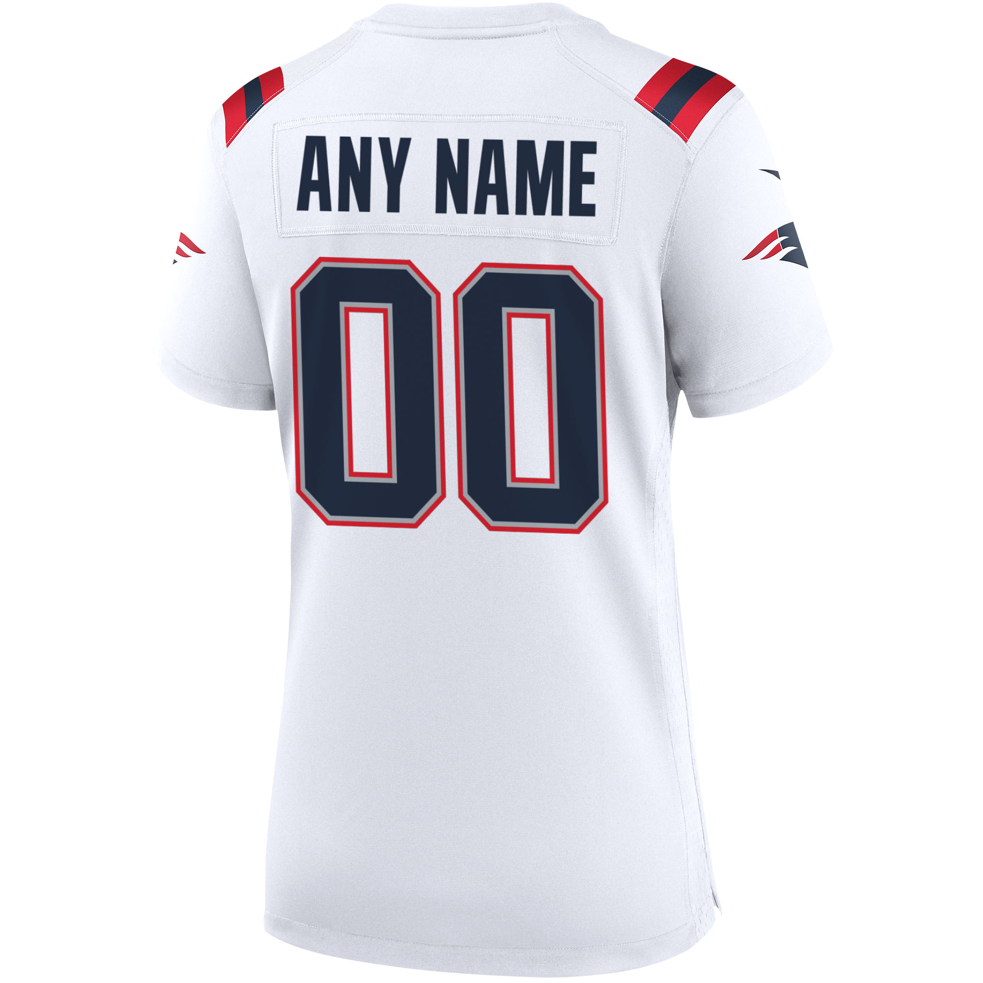 Women's Nike New England Patriots White Custom Game Jersey - Image 7