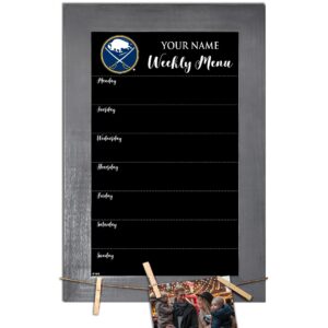 Buffalo Sabres 11" x 19" Personalized Team Weekly Chalkboard with Frame