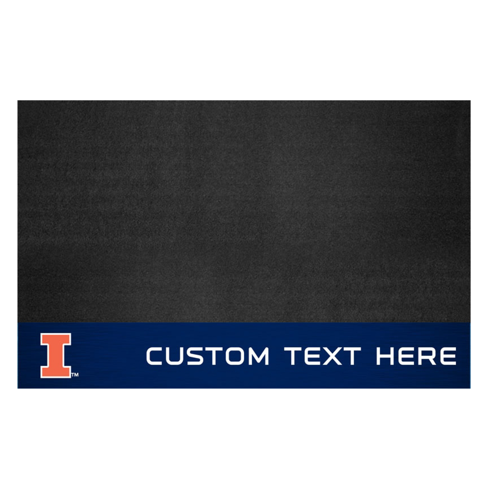 Illinois Fighting Illini 26'' x 42'' Personalized Vinyl Grill Mat