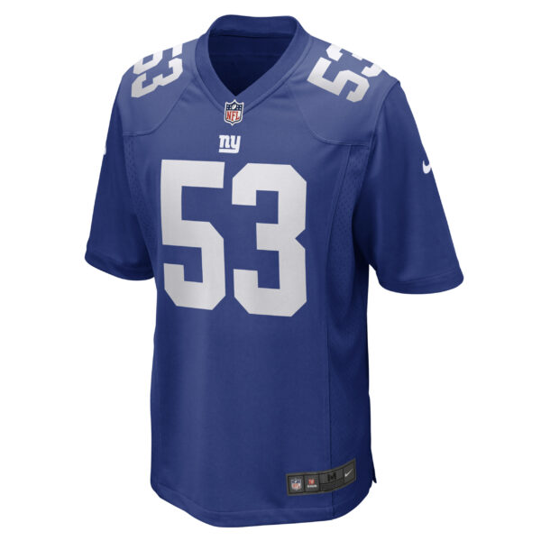 Men's Nike Oshane Ximines Royal New York Giants Game Jersey - Image 5
