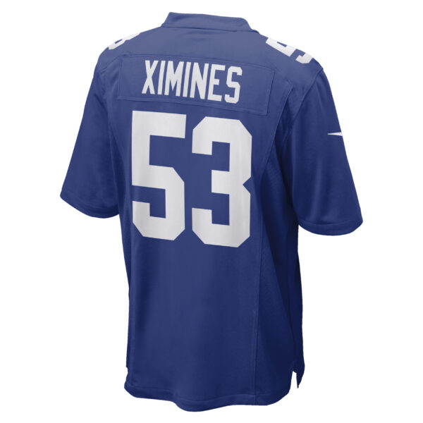 Men's Nike Oshane Ximines Royal New York Giants Game Jersey - Image 6