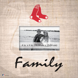 Boston Red Sox 10'' x 10'' Burlap Pattern Frame