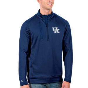 Men's Antigua Royal Kentucky Wildcats Big & Tall Generation Half-Zip Pullover Jacket