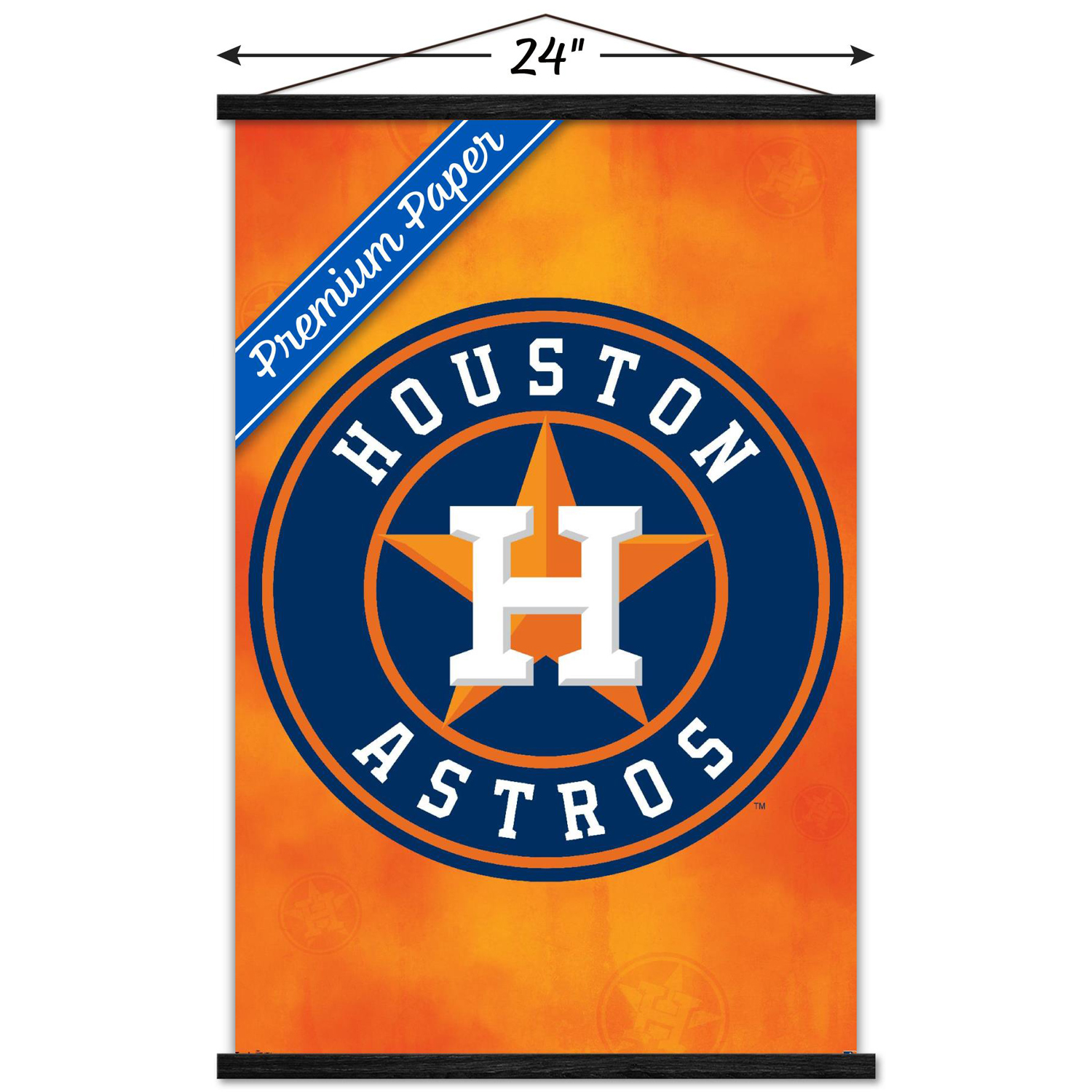 Houston Astros 24'' x 34.75'' Magnetic Framed Logo Poster - Image 7