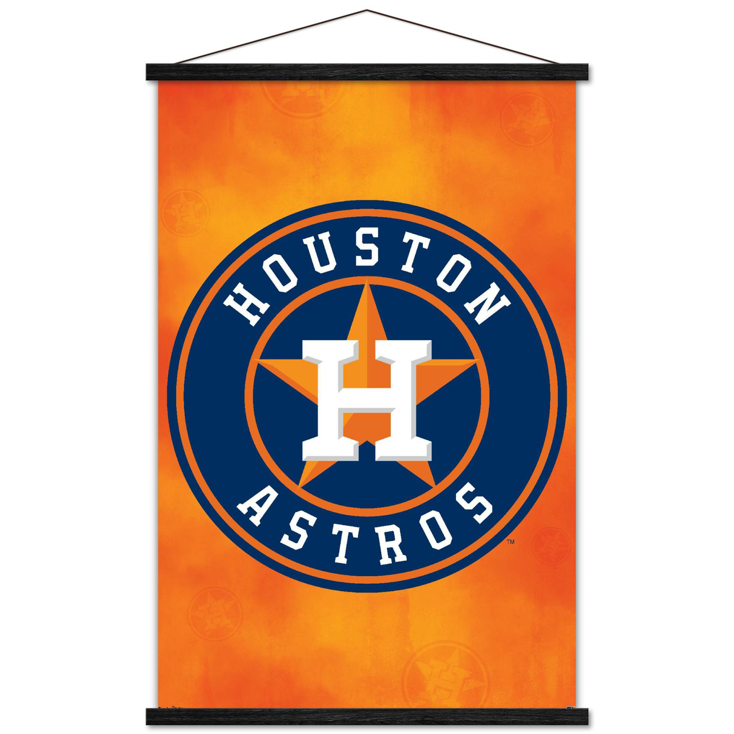 Houston Astros 24'' x 34.75'' Magnetic Framed Logo Poster