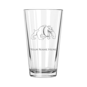 Bowie State Bulldogs 16oz. Personalized Pint Glass