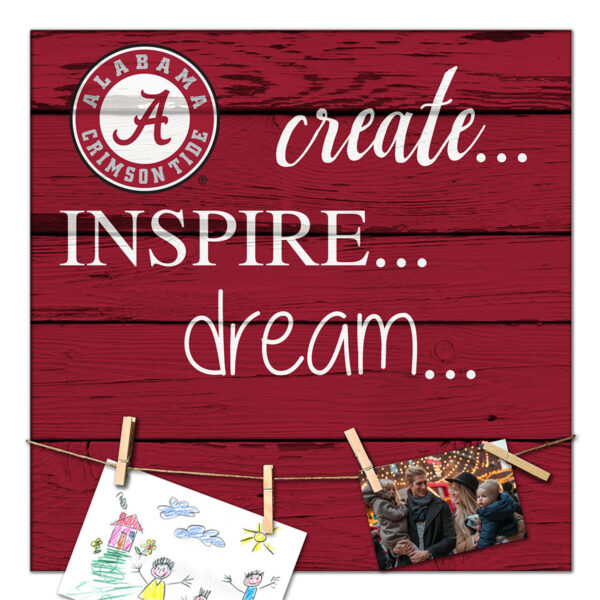 Alabama Crimson Tide 18'' x 18'' Create Inspire Dream Sign