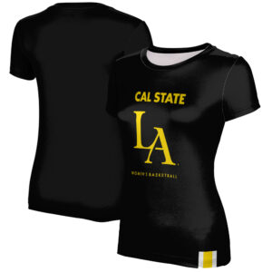 Women's Black Cal State L.A. Golden Eagles Women's Basketball T-Shirt