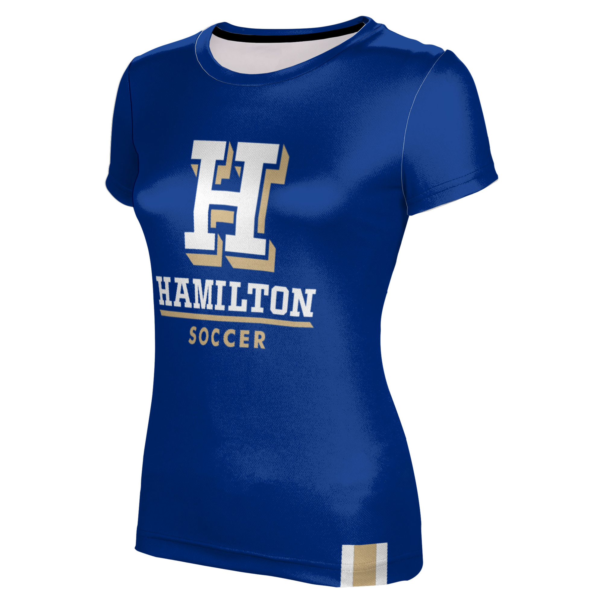 Women's Blue Hamilton Continentals Soccer T-Shirt - Image 6