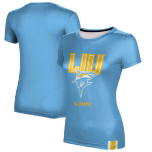 Women's Light Blue LIU Sharks Alumni Logo T-Shirt