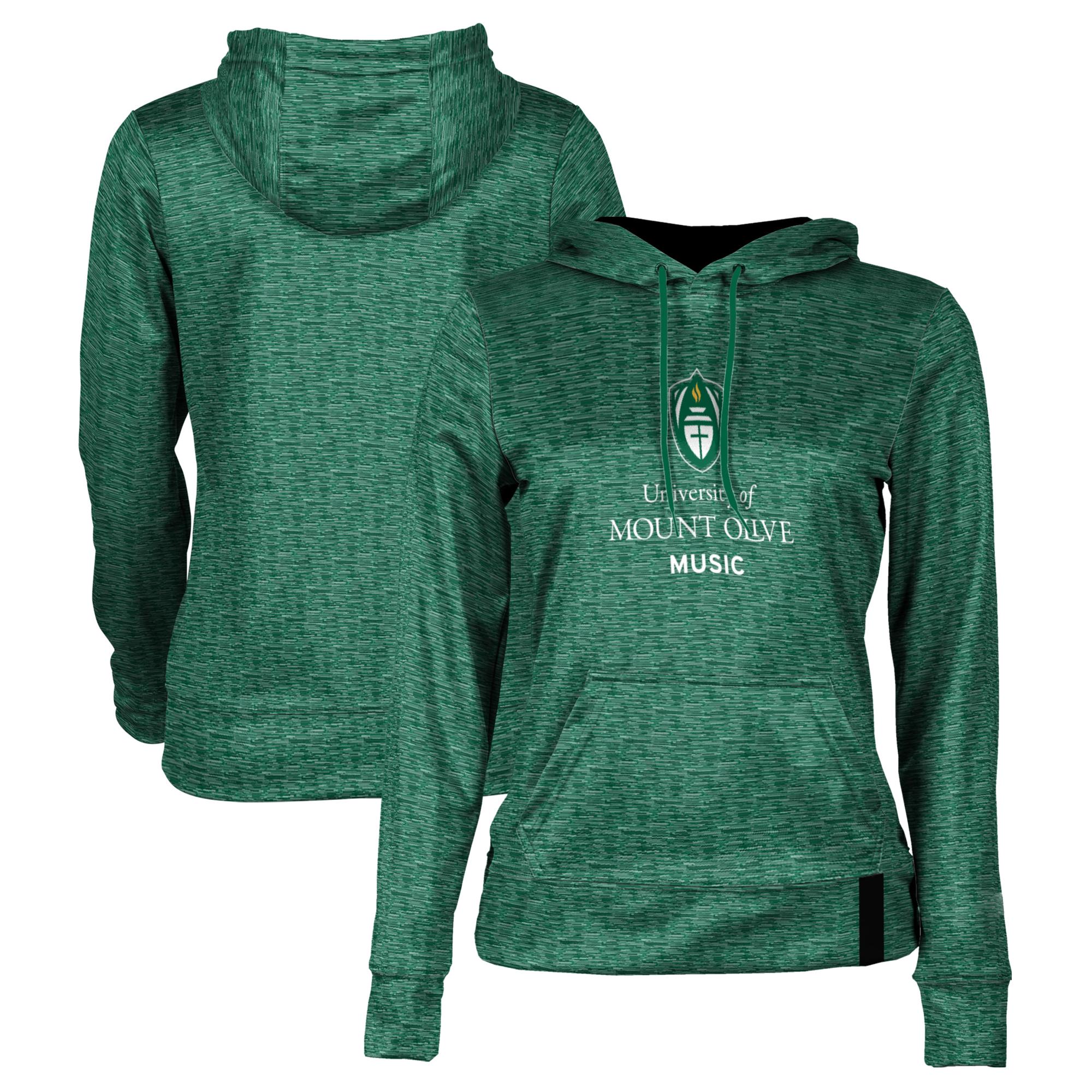 Women's Green Mount Olive Trojans Music Pullover Hoodie - Image 5
