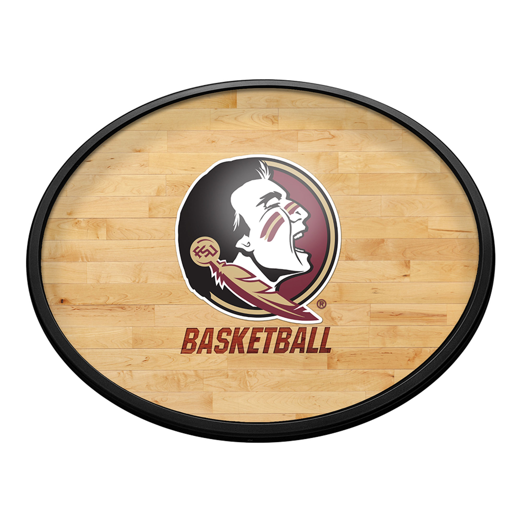 Florida State Seminoles 18'' x 14'' Basketball Slimline Illuminated Wall Sign - Image 2