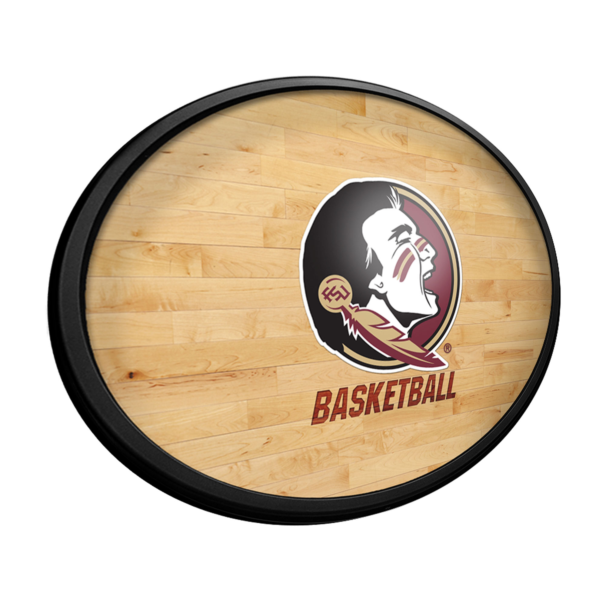 Florida State Seminoles 18'' x 14'' Basketball Slimline Illuminated Wall Sign - Image 3