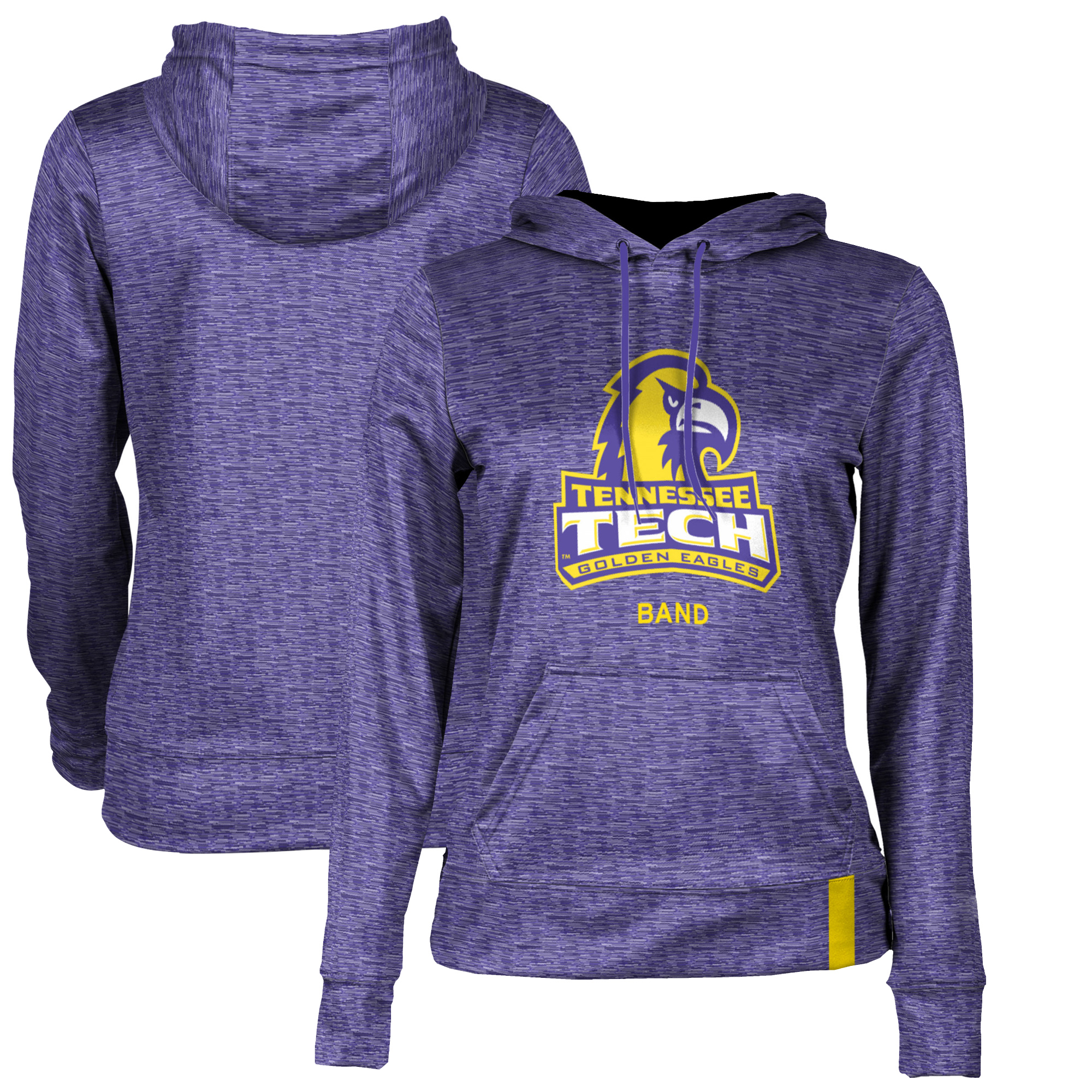 Women's Purple Tennessee Tech Golden Eagles Band Pullover Hoodie - Image 5