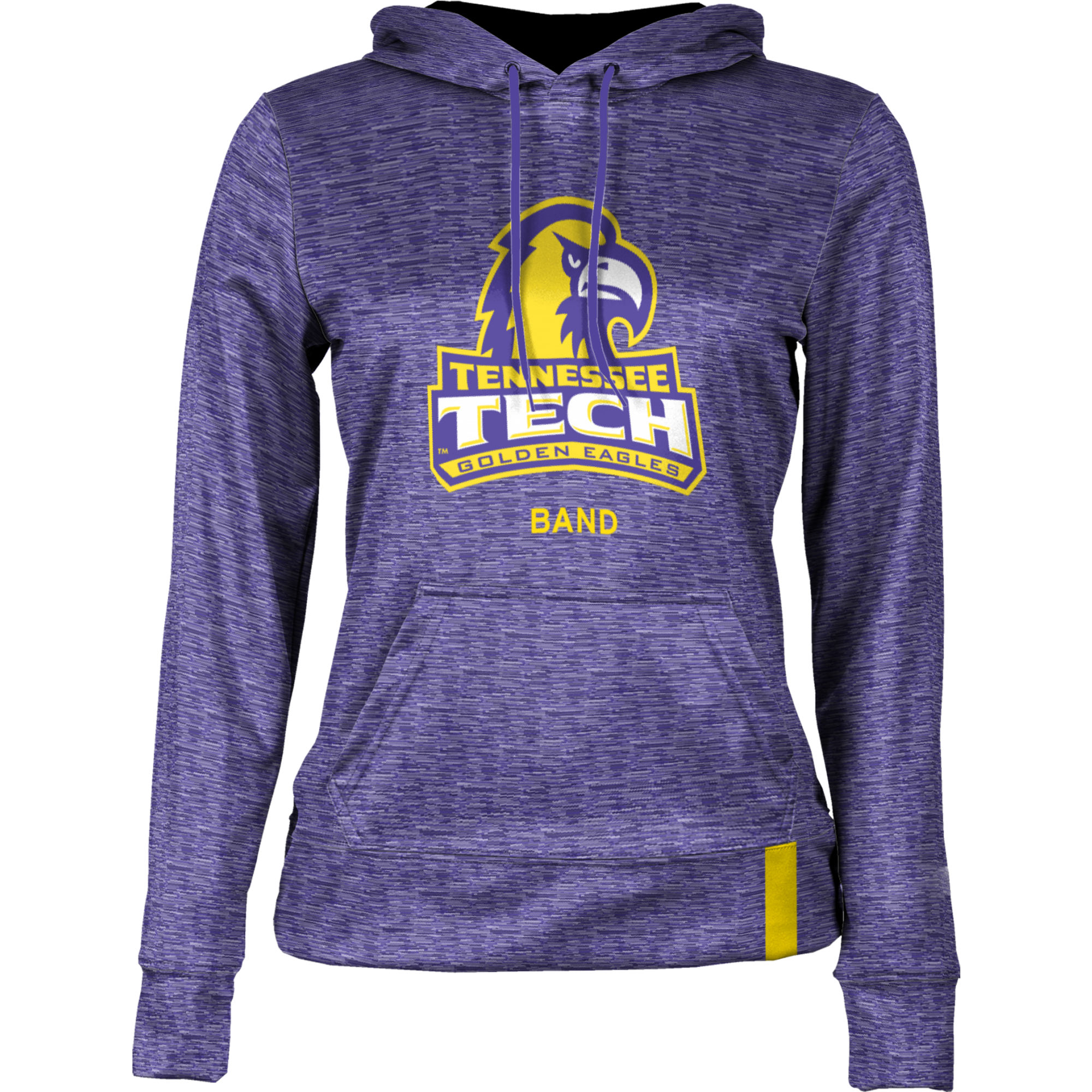 Women's Purple Tennessee Tech Golden Eagles Band Pullover Hoodie - Image 3