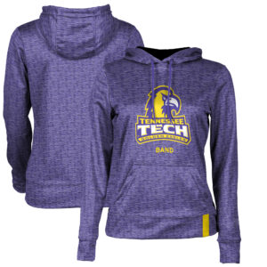 Women's Purple Tennessee Tech Golden Eagles Band Pullover Hoodie