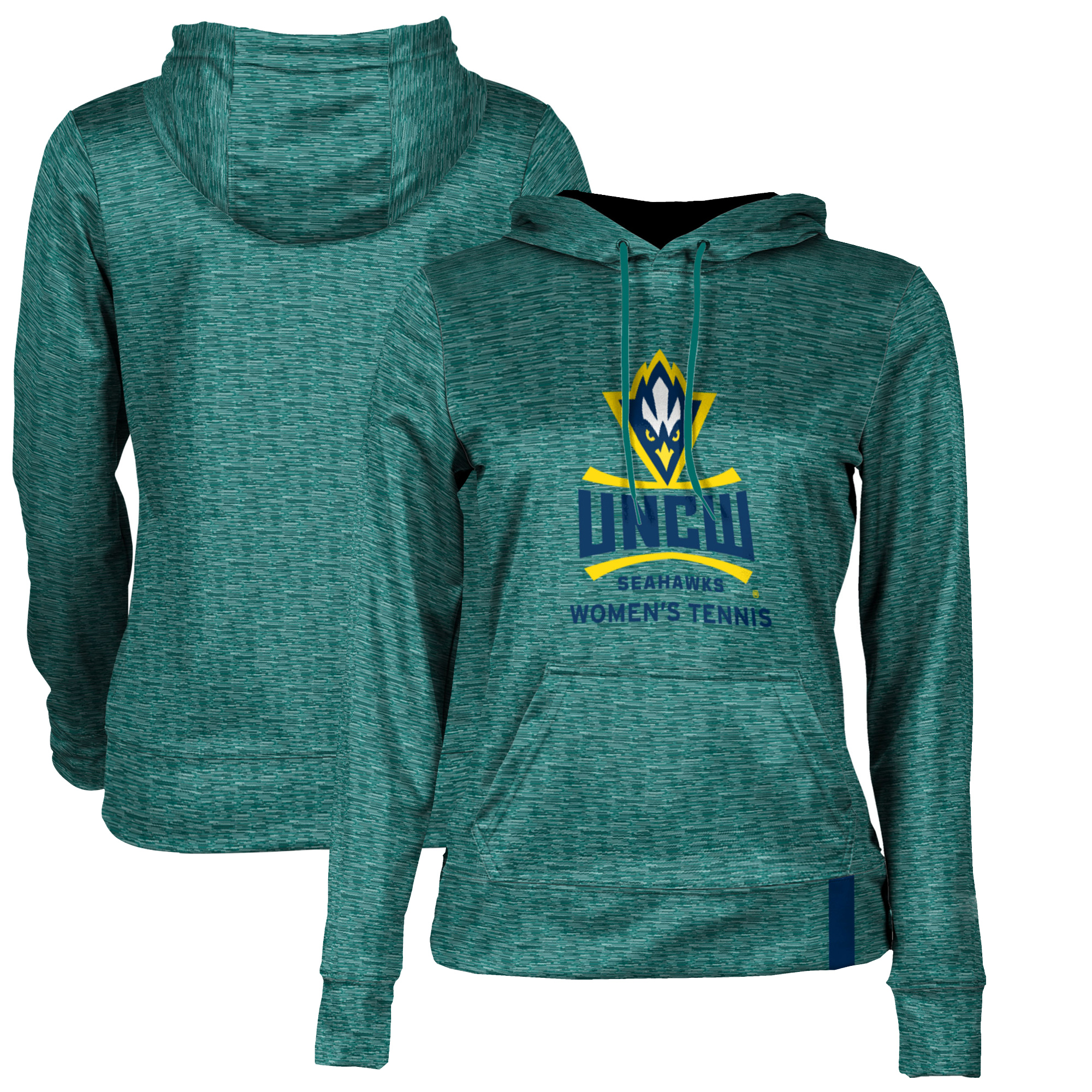 Women's Teal UNC Wilmington Seahawks Women's Tennis Pullover Hoodie
