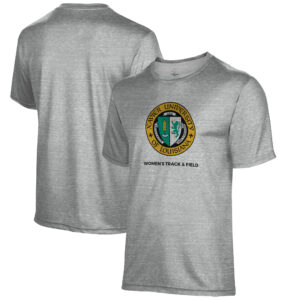 Men's Gray XULA Gold Women's Track & Field Name Drop T-Shirt