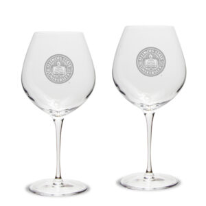Illinois State Redbirds Team 22oz. 2-Piece Luigi Bormioli Titanium Robusto Wine Glass Set
