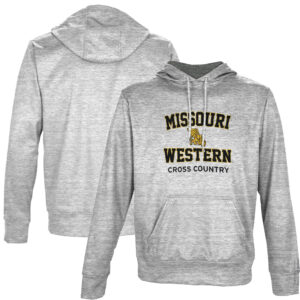 Men's ProSphere Gray Missouri Western State Griffons Cross Country Name Drop Pullover Hoodie