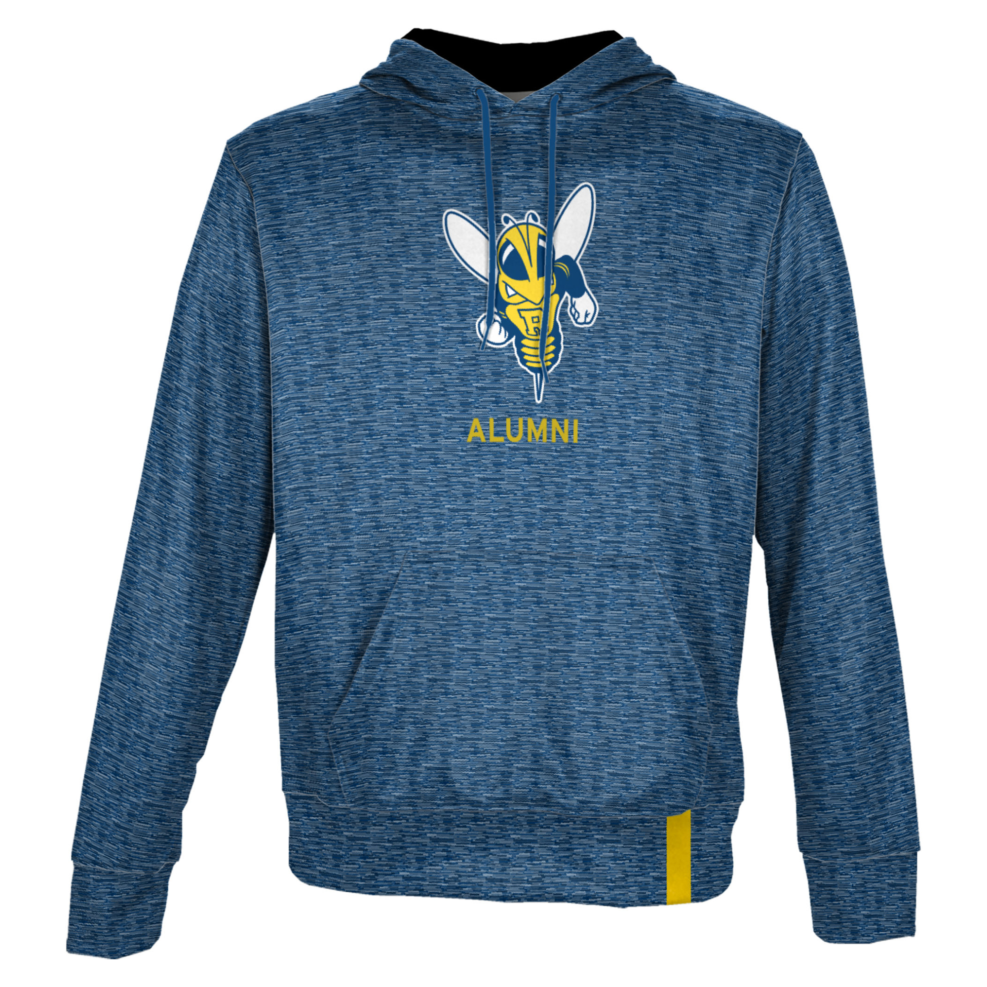 Men's ProSphere Blue Rochester Yellow Jackets Alumni Name Drop Pullover Hoodie - Image 3