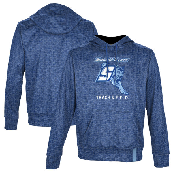 Men's ProSphere Navy Sonoma State Seawolves Track & Field Name Drop Pullover Hoodie - Image 5