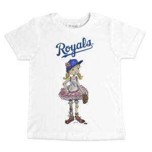 Youth Tiny Turnip White Kansas City Royals Baseball Babes T-Shirt