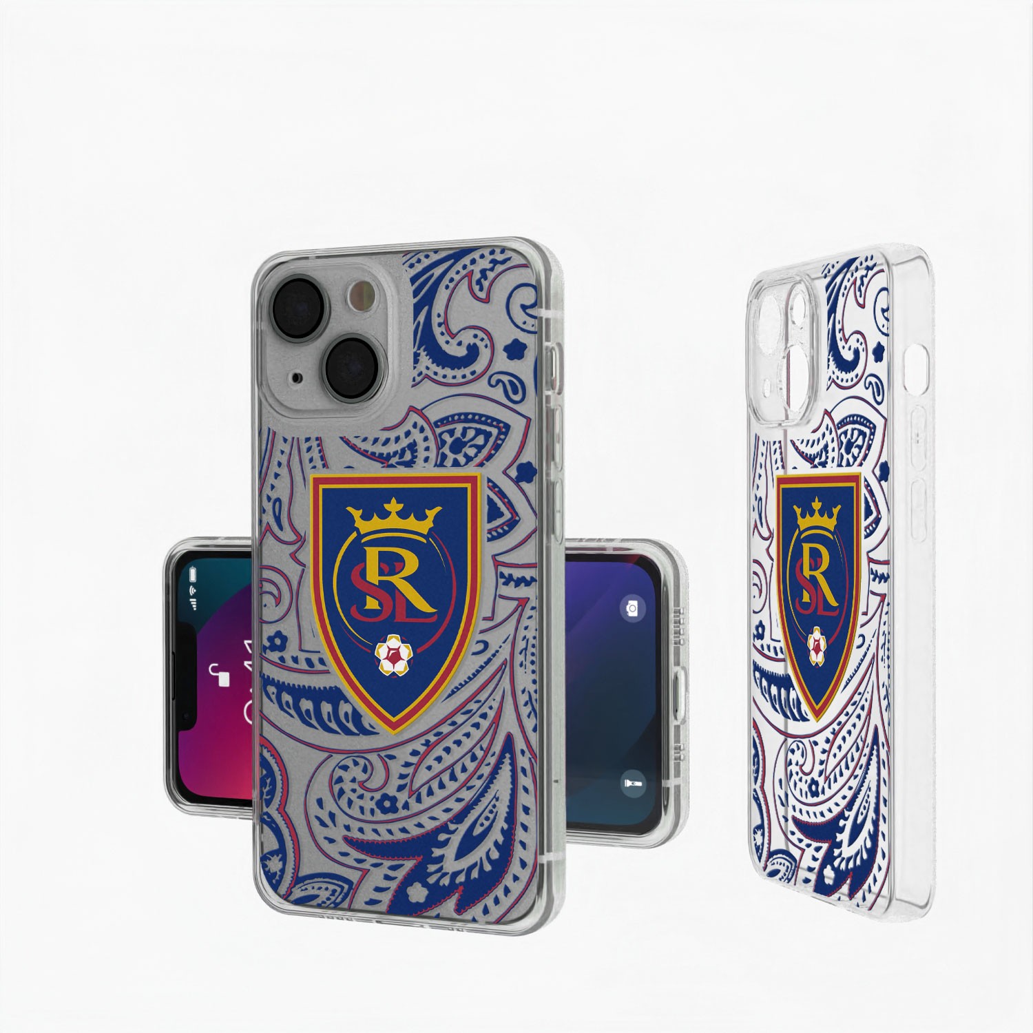 Real Salt Lake iPhone Paisley Design Clear Case