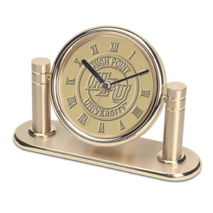 Gold High Point Panthers Arcadia Desk Clock
