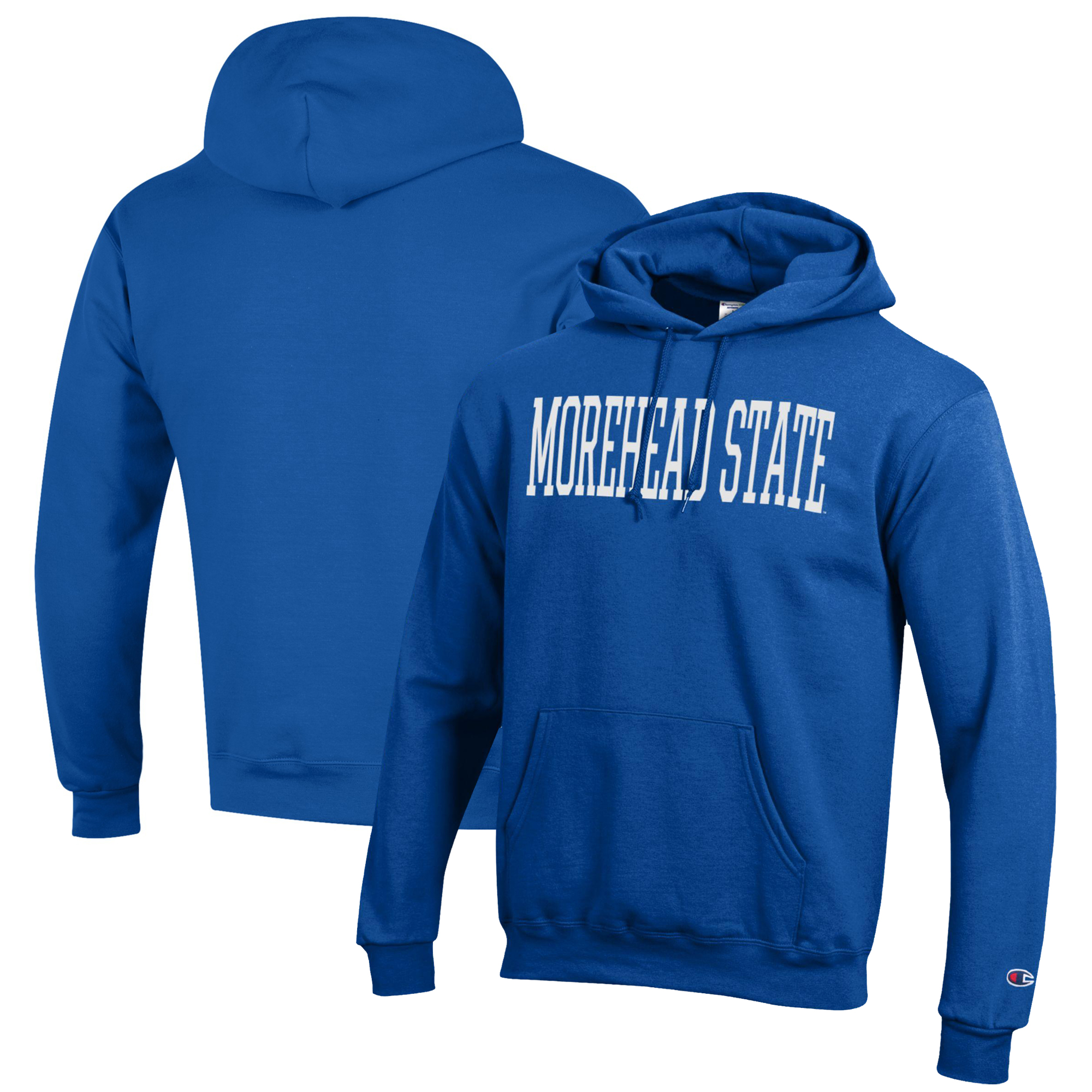 Men's Champion Blue Morehead State Eagles Eco Powerblend Pullover Hoodie