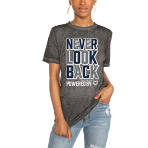 Women's Gameday Couture Charcoal Butler Bulldogs PoweredBy Never Look Back Acid Wash T-Shirt