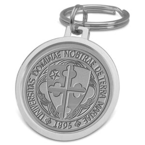 Silver Notre Dame of Maryland Gators Split-Wire Key Ring