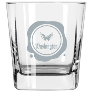 Washington Capitals 14oz. Frost Stamp Old Fashioned Glass