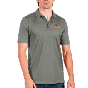 Men's Antigua Steel Georgia Swarm Spark Polo