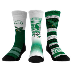 Youth Rock Em Socks Philadelphia Eagles Throwback Three-Pack Crew Sock Set